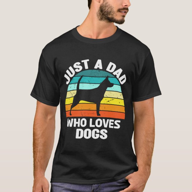 Nur ein Vater, der Hunde Lieben Hunde Besitzer Men T-Shirt (Vorderseite)