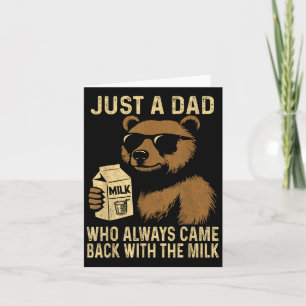 Nur ein Vater, der immer wieder mit dem Milchfunn Karte