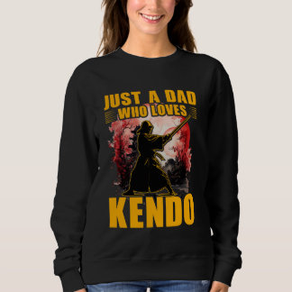 Nur ein Vater, der Kendo Liebe japanische Martial Sweatshirt