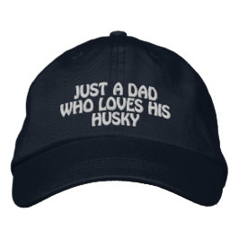 Nur ein Vater, der seinen Huselbesten Hundevater L Bestickte Baseballkappe