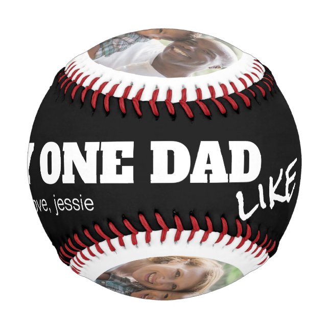Nur ein Vater wie du zwei Foto Baseball (Vorderseite)