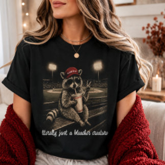 Nur ein Waschbär auf den Tribünen Sport T-Shirt