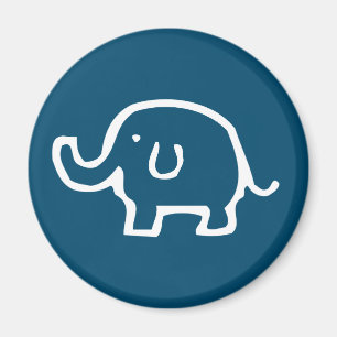 Nur ein weißer Elefant Magnet