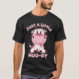 Nur ein wenig Moody Cure Kuh Moo Dy Bauer Kinder T-Shirt