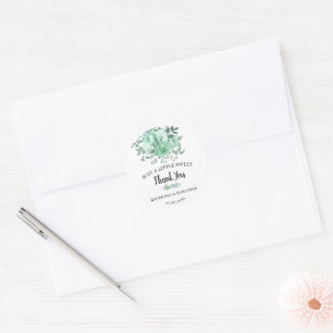 Nur ein wenig SweetTreat GreenRoses Gastgeschenk H Runder Aufkleber