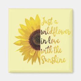 Nur ein Wilflower Square Magnet