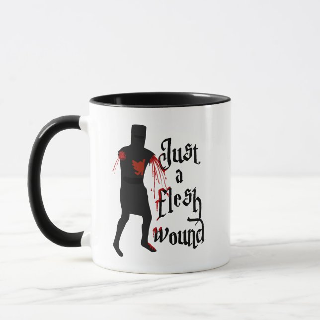Nur eine Fleischwunde Tasse (Links)