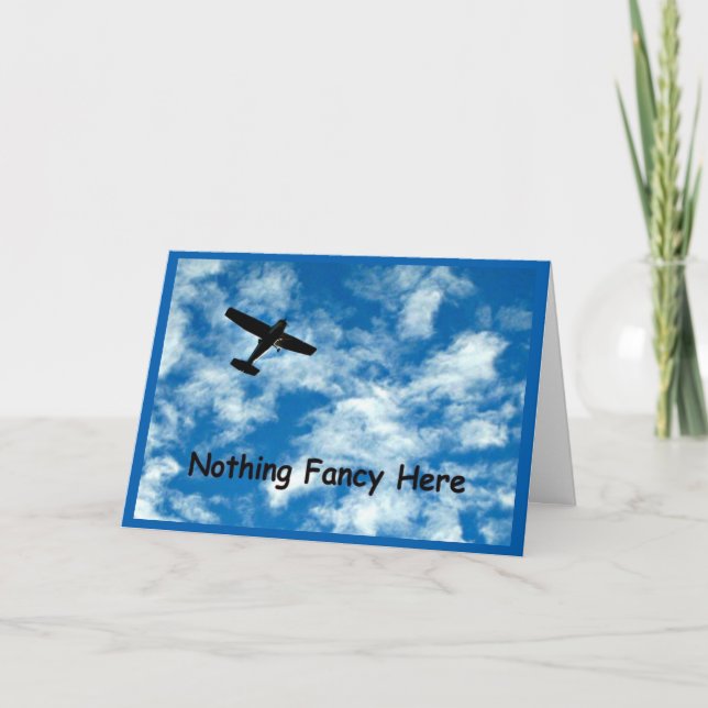 Nur eine Flugzeug-Jubiläumskarte Karte (Vorderseite)