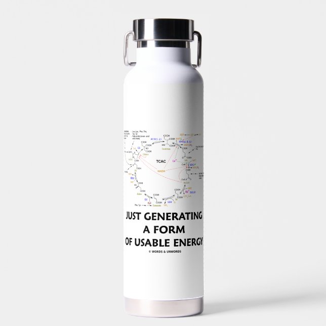 Nur eine Form nutzbarer Energiekrebs zu erzeugen Trinkflasche (Vorne)