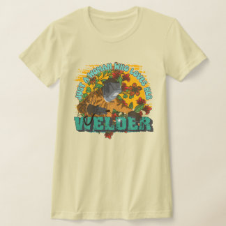 Nur eine Frau, die ihr Schweißen Liebe T-Shirt