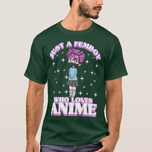 Nur eine Freundin, die Anime Chibi Anime Boy Liebe T-Shirt (Vorderseite)