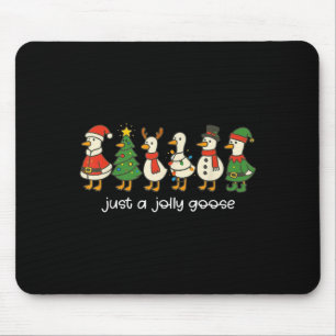 Nur eine fröhliche Gans Lustiges Weihnachten für M Mousepad