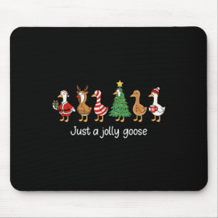 Nur eine fröhliche Gans Lustiges Weihnachten für M Mousepad