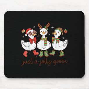 Nur eine fröhliche Gans -Weihnachtsgans - Fröhlich Mousepad