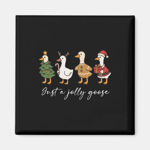 Nur eine fröhliche süße Gans Lustige fröhliche Gan Magnet