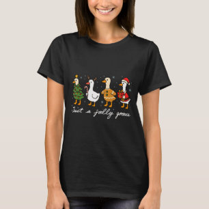 Nur eine fröhliche süße Gans lustige fröhliche Gan T-Shirt