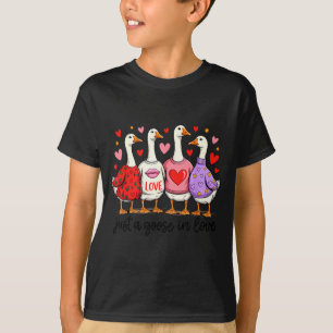Nur eine Gans in Liebe Süße Valentins Coquette Sch T-Shirt