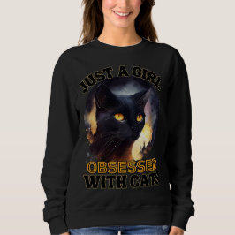 Nur eine Girl Cat Sweatshirt