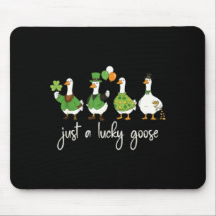 Nur eine glückliche Gans Leprechaun Irisch Lustig  Mousepad