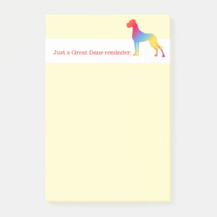 Nur eine Great Dane Erinnerung. Post-it Klebezettel