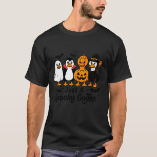 Nur eine gruselige Gans Halloween Dumm Gans Lustig T-Shirt