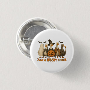 Nur eine gruselige Gans Halloween Für Junge Mädche Button