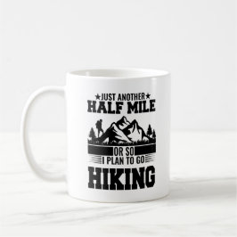 nur eine halbe Meile oder so Wanderplan Kaffeetasse