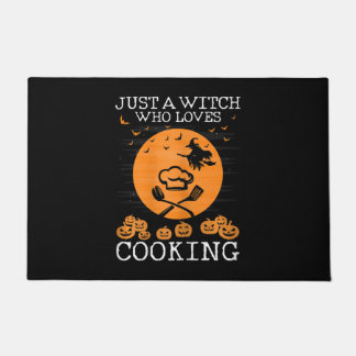 Nur eine Hexe, die Lieben kochen | COOLER KOCH Fußmatte