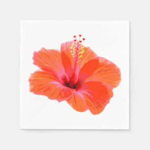 Nur eine Hibiskus-Blüte + Ihr Text u. Ideen Serviette