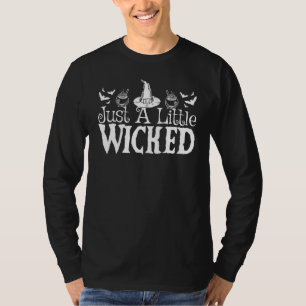 Nur eine kleine böse Halloween-Hexen-Trick-or-Trea T-Shirt