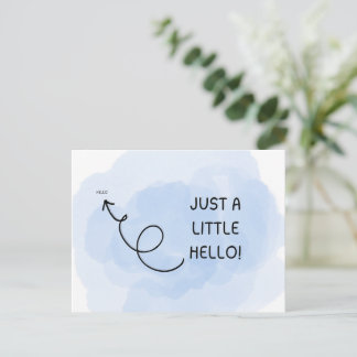 Nur eine kleine Hallo-Postkarte Postkarte
