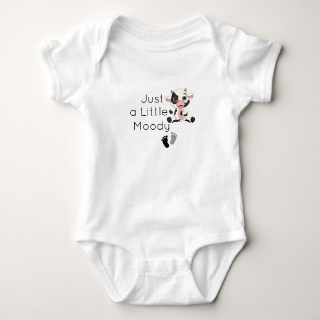 Nur eine kleine Moody, Babydusche Geschenk Niedlic Baby Strampler (Vorderseite)