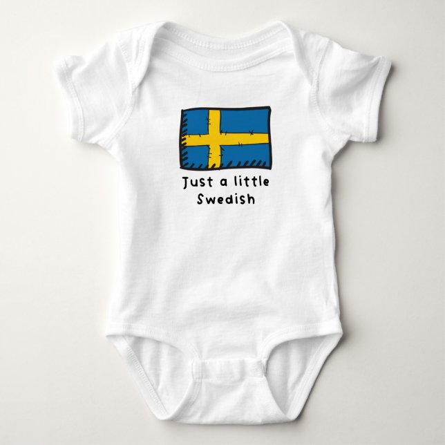 Nur eine kleine schwedische Funny Funny Niedlichen Baby Strampler (Vorderseite)