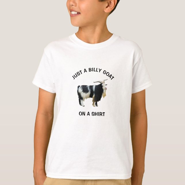 Nur eine kleine Ziege auf einem T - Shirt (Vorderseite)