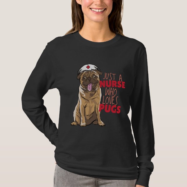 Nur eine Krankenschwester, die Mops Essential T -  T-Shirt (Vorderseite)