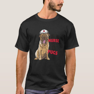 Nur eine Krankenschwester, die Mops Liebe T-Shirt