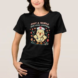 NUR EINE KRANKHEIT, DIE CHICKENS LIEBEN Tri-Blend SHIRT