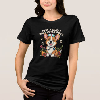 NUR EINE KRANKHEIT, DIE HUNDE LIEBE Tri-Blend SHIRT