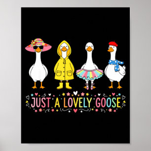 Nur eine liebe Gans Süße Gans Lustige Kinder Junge Poster