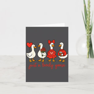 Nur eine liebe Gans Süße Nk Alberne Gans Valentins Karte