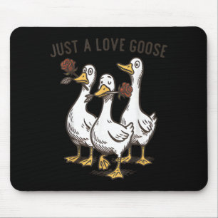 Nur eine Liebesgans Lustige Gans Glücklicher Valen Mousepad