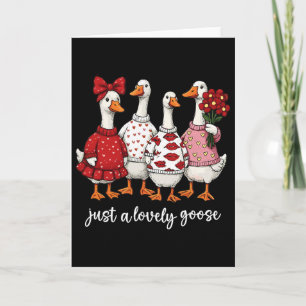 Nur eine liebevolle Gans Süße alberne Gans Valenti Karte