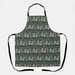 Nur eine lustige Gans Patchwork Weihnachten Ente L Schürze