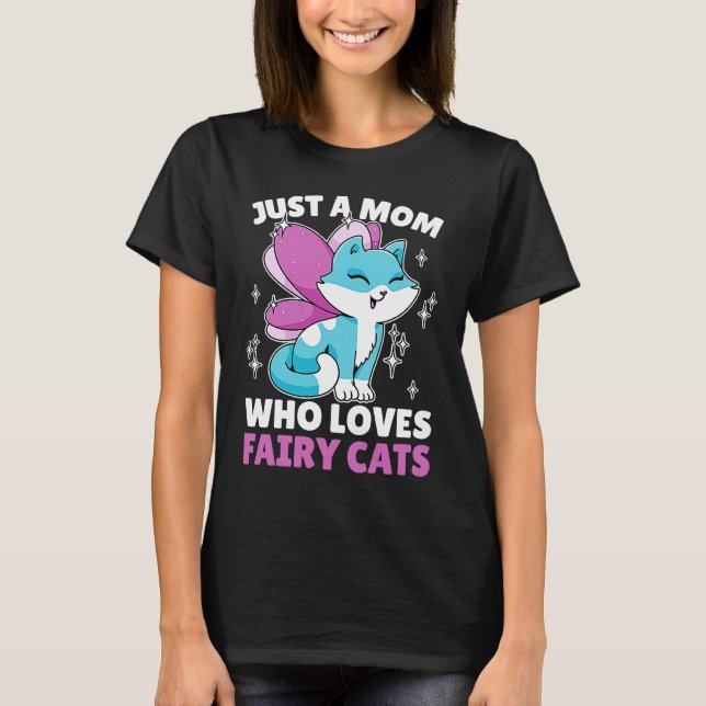 Nur eine Mama, die Katzen für Katzen Lieben T-Shirt (Vorderseite)