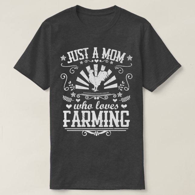 NUR EINE MAMA, DIE LIEBEN, DIE FANGEN Hähnchen Bau T-Shirt (Design vorne)