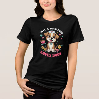 NUR EINE NICU-KRANKENKASSE, DIE HUNDE LIEBEN Tri-Blend SHIRT