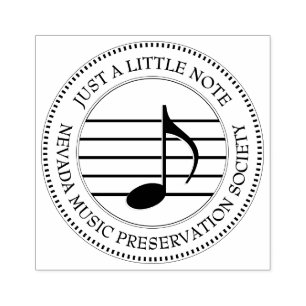 NUR EINE NOTE Music Club Logo-Briefmarke Gummistempel