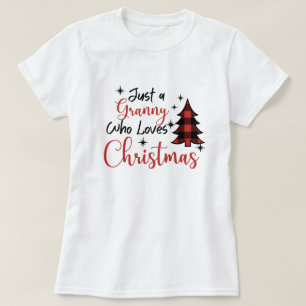 Nur eine Oma, die Weihnachten T - Shirt Lieben