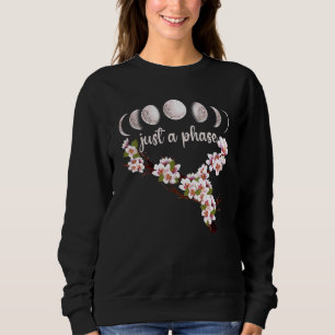 Nur Eine Phase Japan Sakura Kirschblüten Phasen Vo Sweatshirt