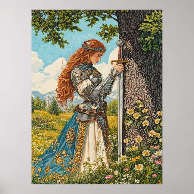 Nur eine Prinzessin und ihr Schwert Poster (Vorne)